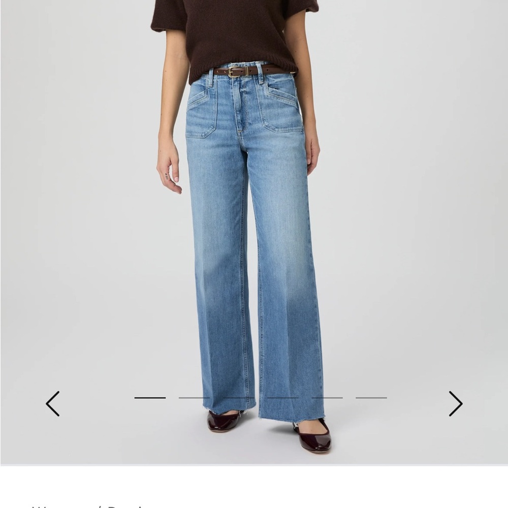PAIGE Anessa 31" Wide Leg Jean- Color Viva